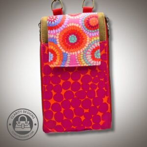 Handmade cell phone wallet handbag